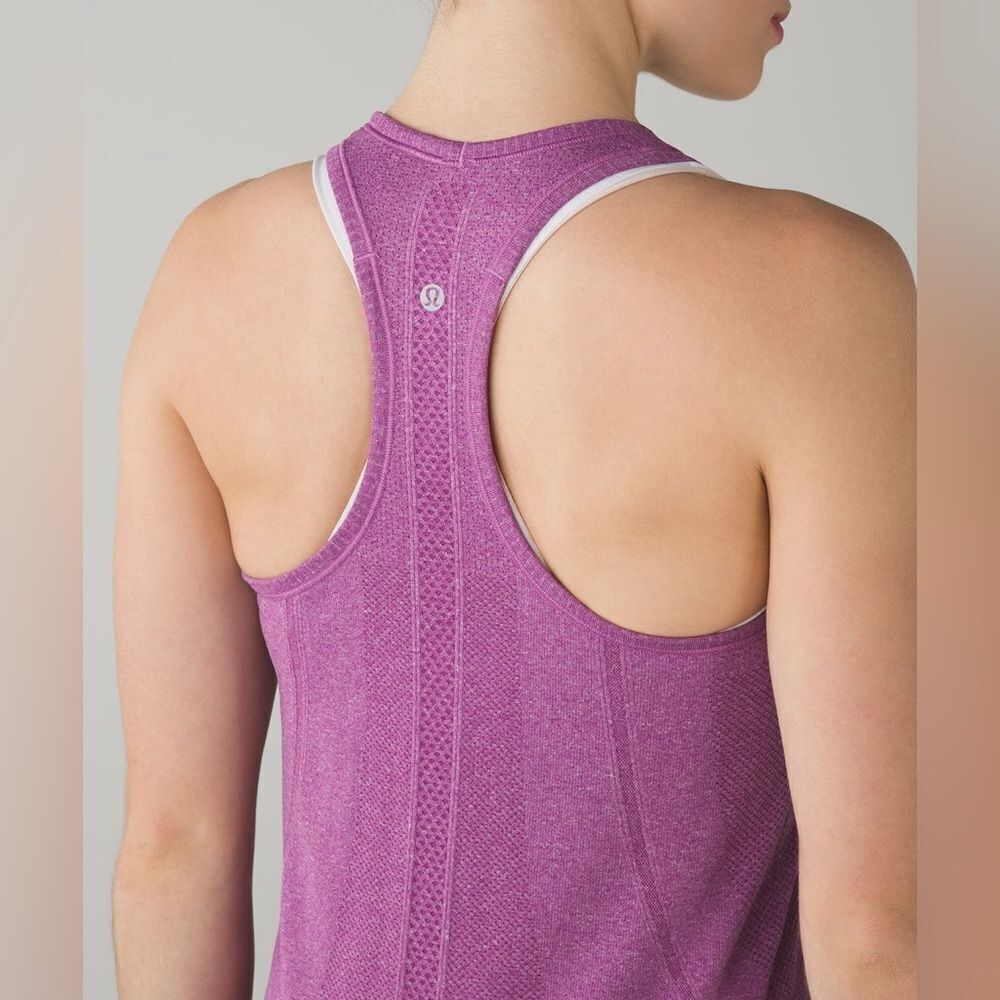 Lululemon Swiftly Tech Racerback in Heathered Regal Plum